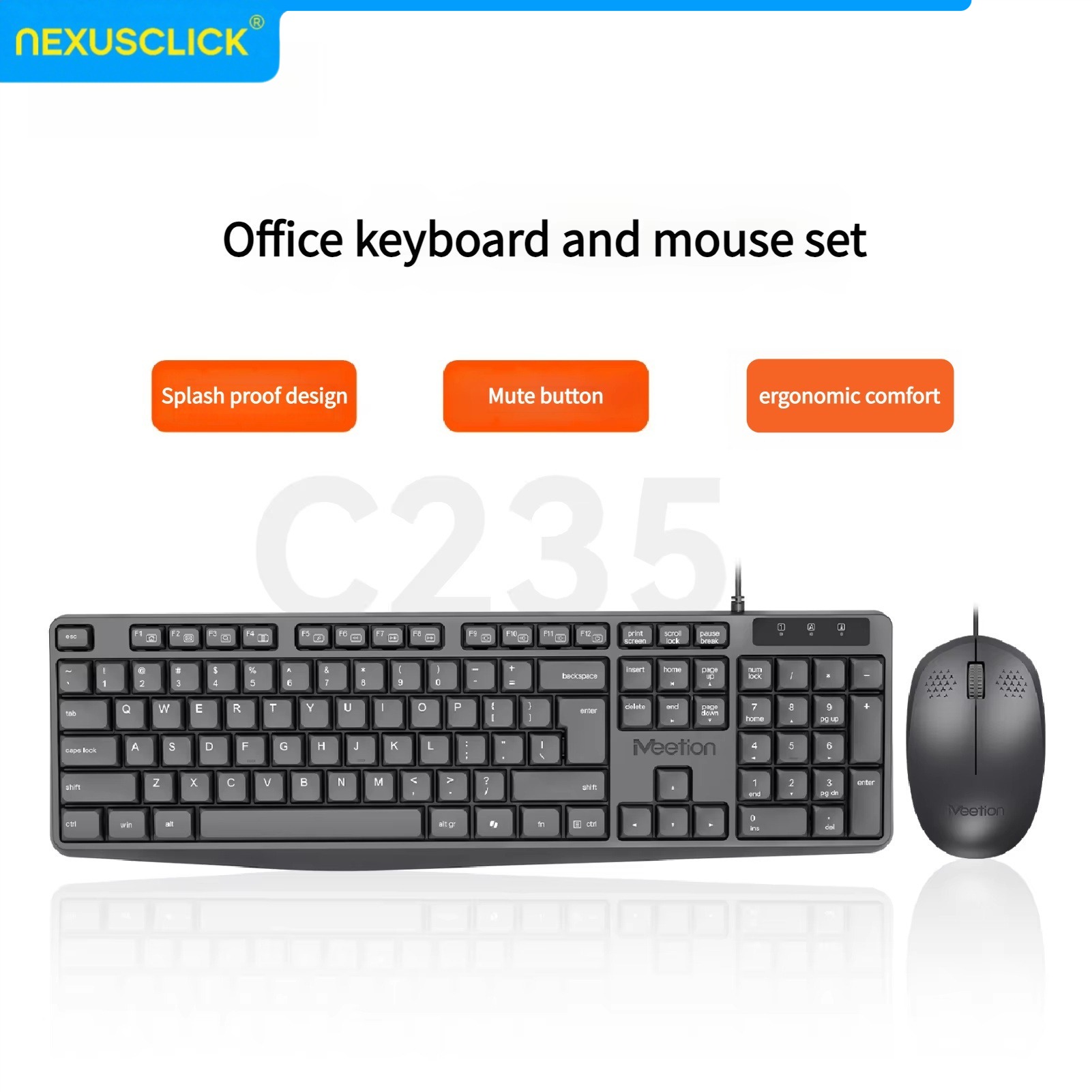 Gaming Keyboard That Is Quiet - لوحة مفاتيح وماوس سلكية باللغتين العربية
