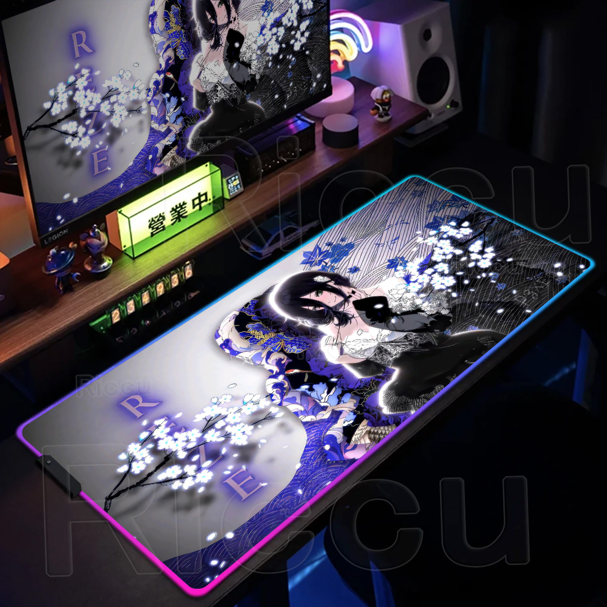 Gaming Keyboard No Rgb - لوحة ماوس كبيرة RGB بتصميم Chainsaw