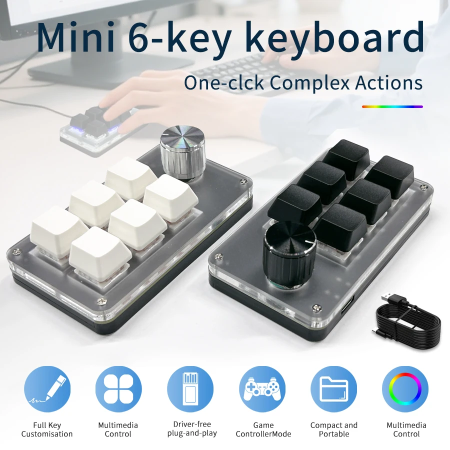 Gaming Keyboard Hot Swappable - لوحة مفاتيح صغيرة سلكية مخصصة بـ