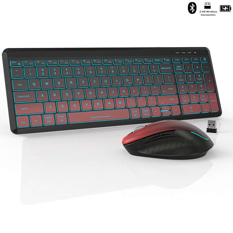 لوحة مفاتيح لاسلكية صامتة بألو - مراجعة Gaming Keyboard And Mouse Combo Wireless وسعره