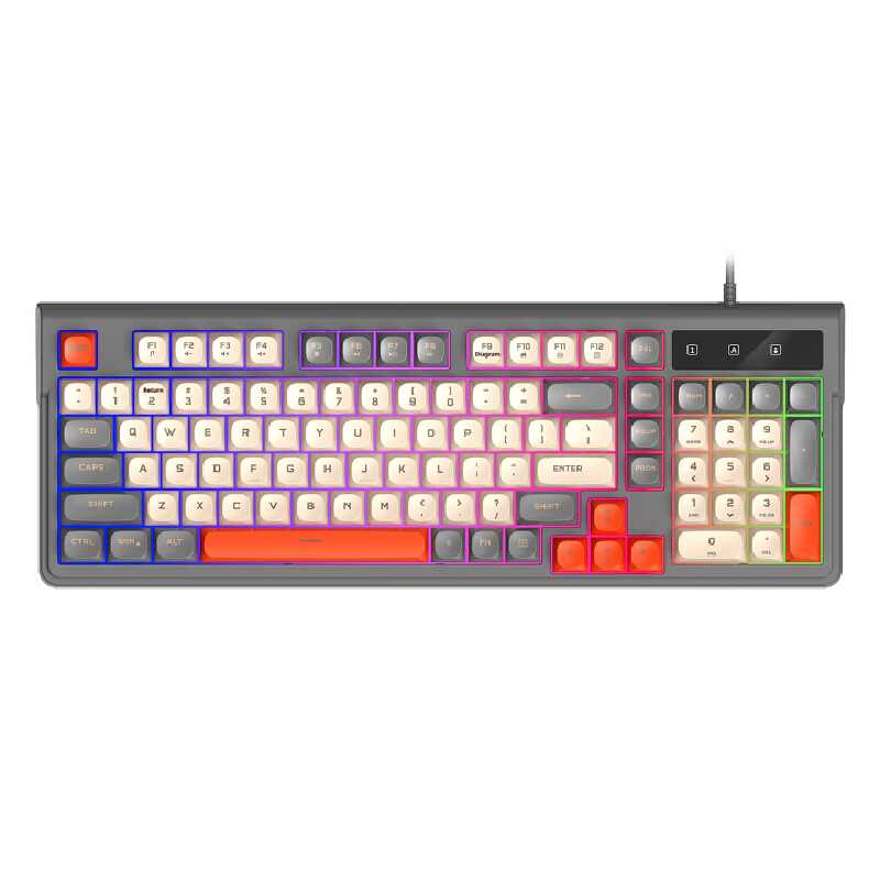 لوحة مفاتيح ألعاب هادئة بـ 98  - مراجعة Gaming Keyboard That Is Quiet وسعره