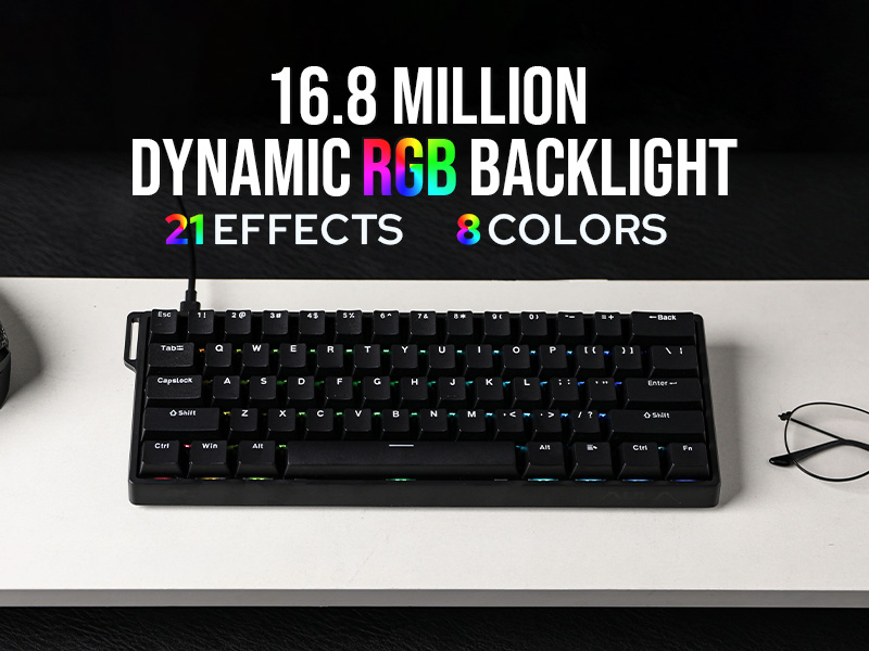 لوحة مفاتيح ميكانيكية مخصصة AU - مراجعة Gaming Keyboard Hot Swappable وسعره