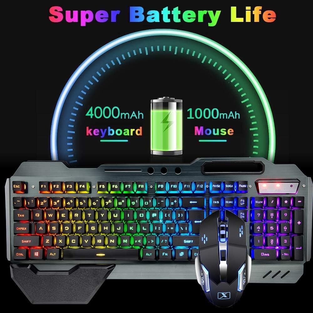مجموعة لوحة مفاتيح وماوس لاسلك - مراجعة Gaming Keyboard And Mouse Combo Wireless وسعره
