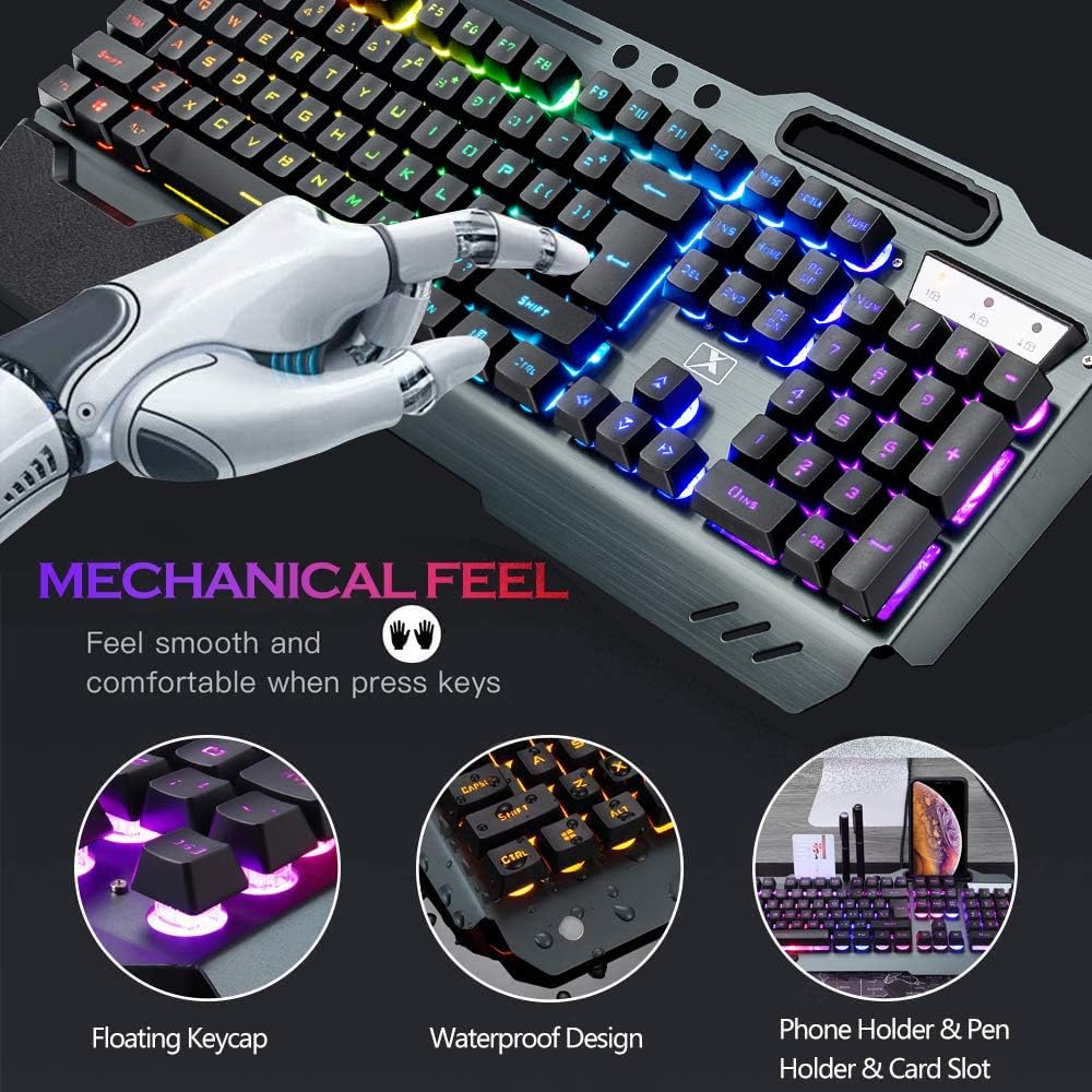 مجموعة لوحة مفاتيح وماوس لاسلك - مراجعة Gaming Keyboard And Mouse Combo Wireless وسعره