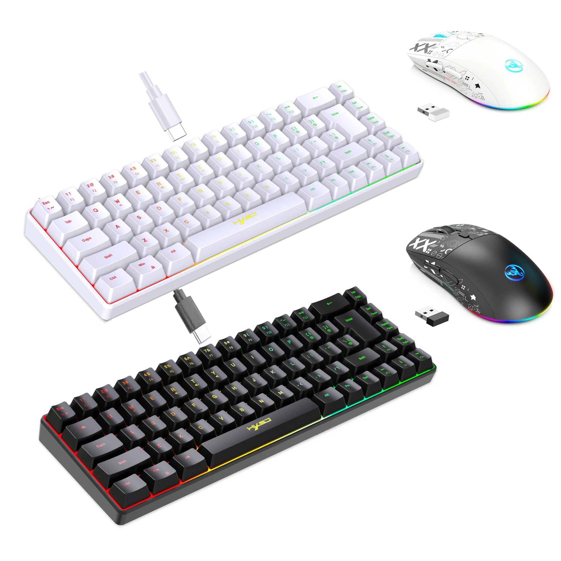 طقم لوحة مفاتيح وماوس مع إضاءة - مراجعة Gaming Keyboard And Mouse Combo Wireless وسعره