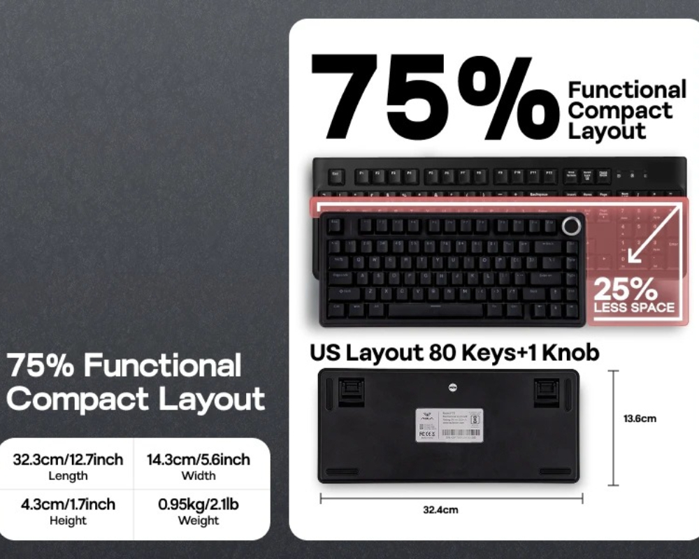 لوحة مفاتيح ألعاب سلكية AULA F - مراجعة Gaming Keyboard Hot Swappable وسعره