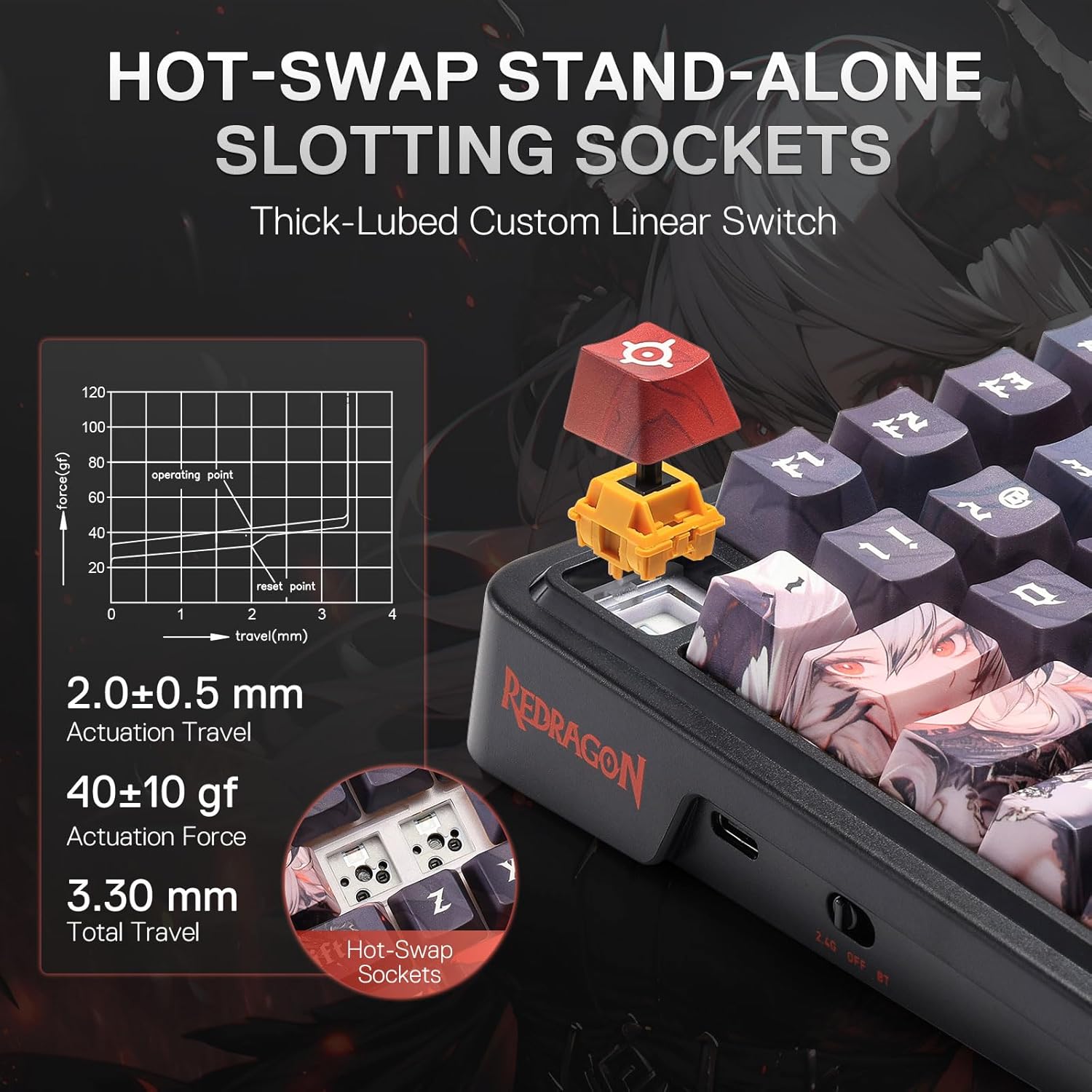 لوحة مفاتيح ألعاب Redragon الل - مراجعة Gaming Keyboard Hot Swappable وسعره