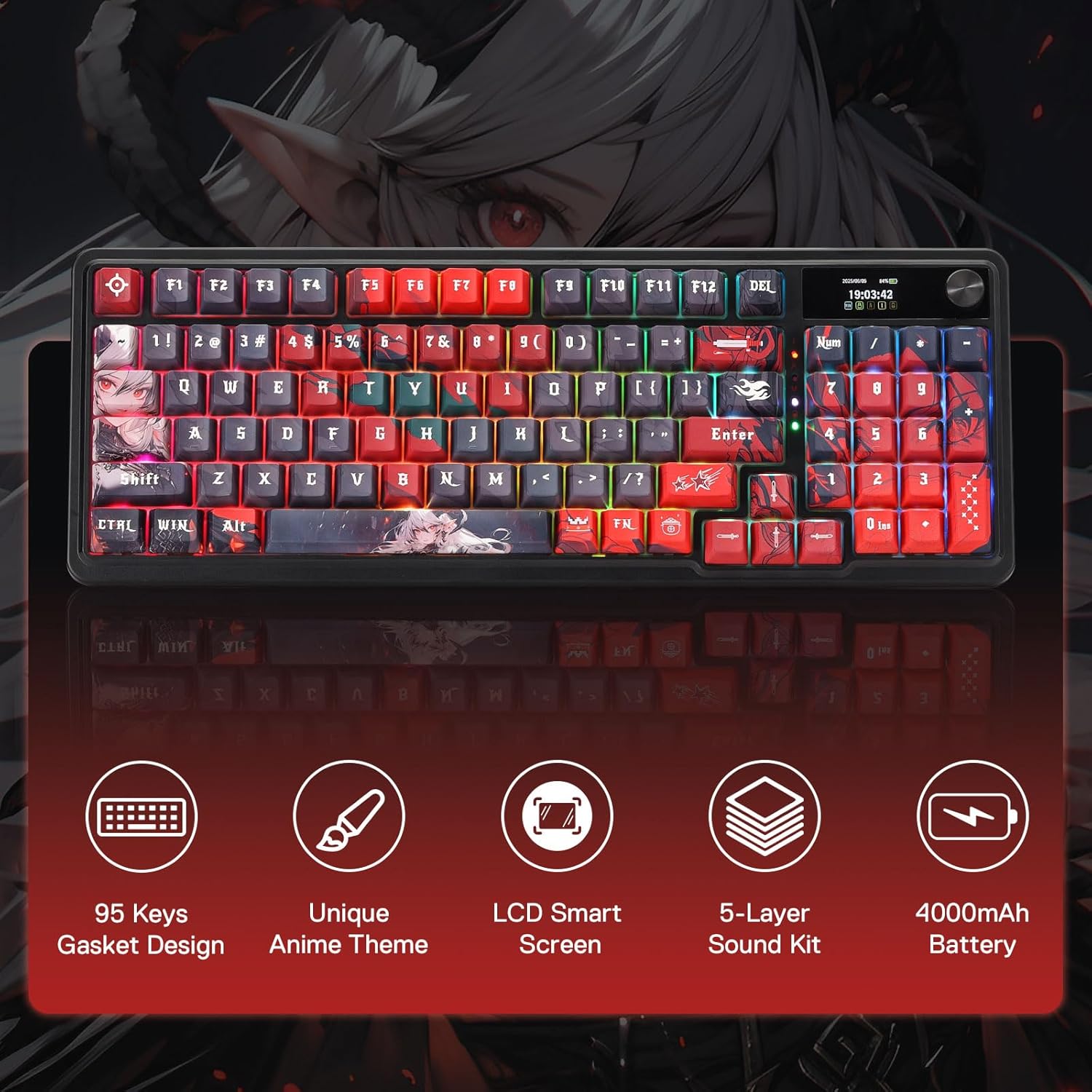 لوحة مفاتيح ألعاب Redragon الل - مراجعة Gaming Keyboard Hot Swappable وسعره