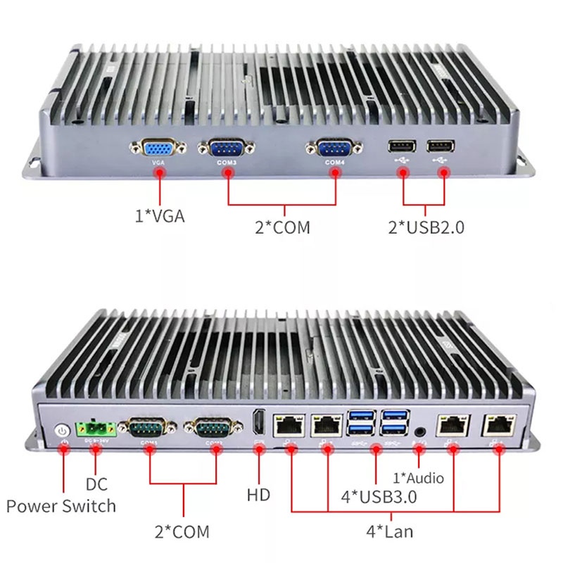 Partaker Fanless كمبيوتر صغير  - مراجعة Intel Cpu Core I5 وسعره
