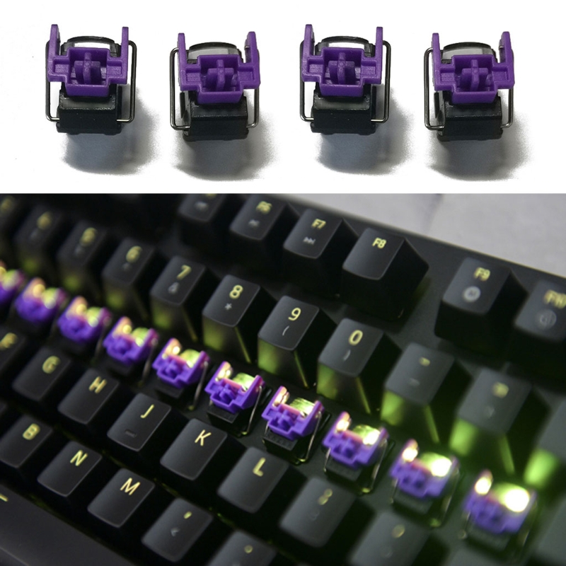 الماسح الأرجواني مفاتيح البصري - مراجعة Gaming Keyboard Hot Swappable وسعره