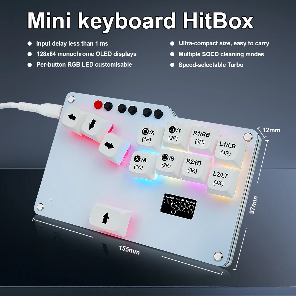 لوحة مفاتيح جيب Hitbox Mini GP - مراجعة Gaming Keyboard No Rgb وسعره