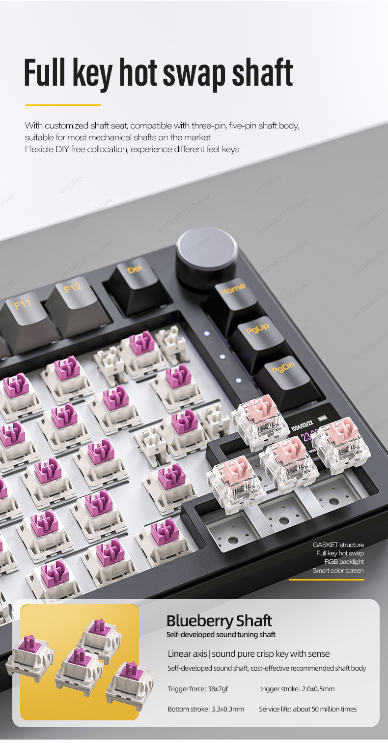 لوحة مفاتيح ميكانيكية AL66 جدي - مراجعة Gaming Keyboard No Rgb وسعره