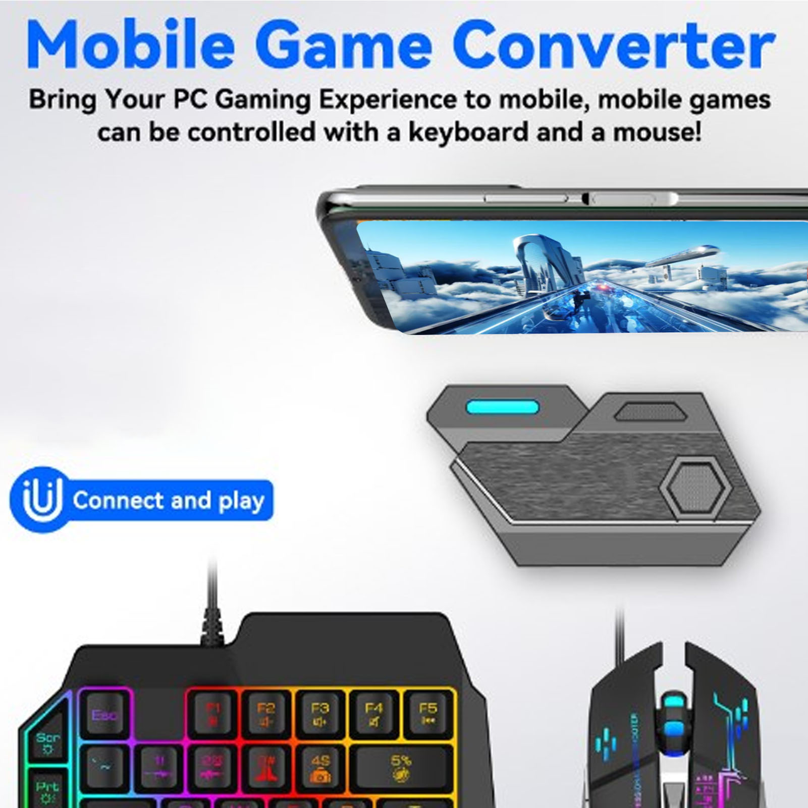 مجموعة ألعاب الهاتف المحمول كو - مراجعة Gaming Keyboard Mouse Combo وسعره