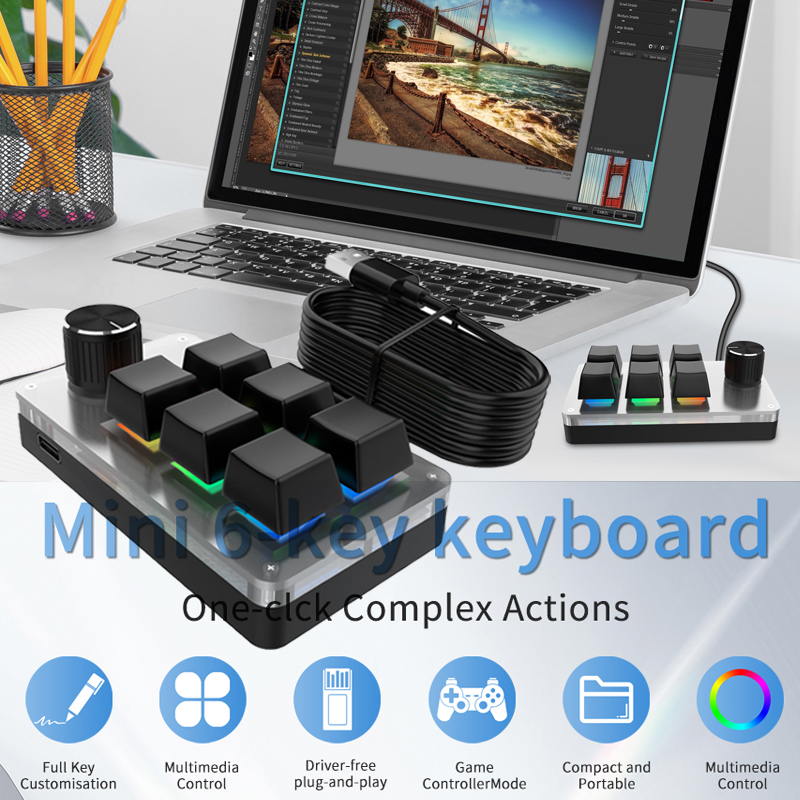 لوحة مفاتيح صغيرة سلكية مخصصة  - مراجعة Gaming Keyboard Hot Swappable وسعره