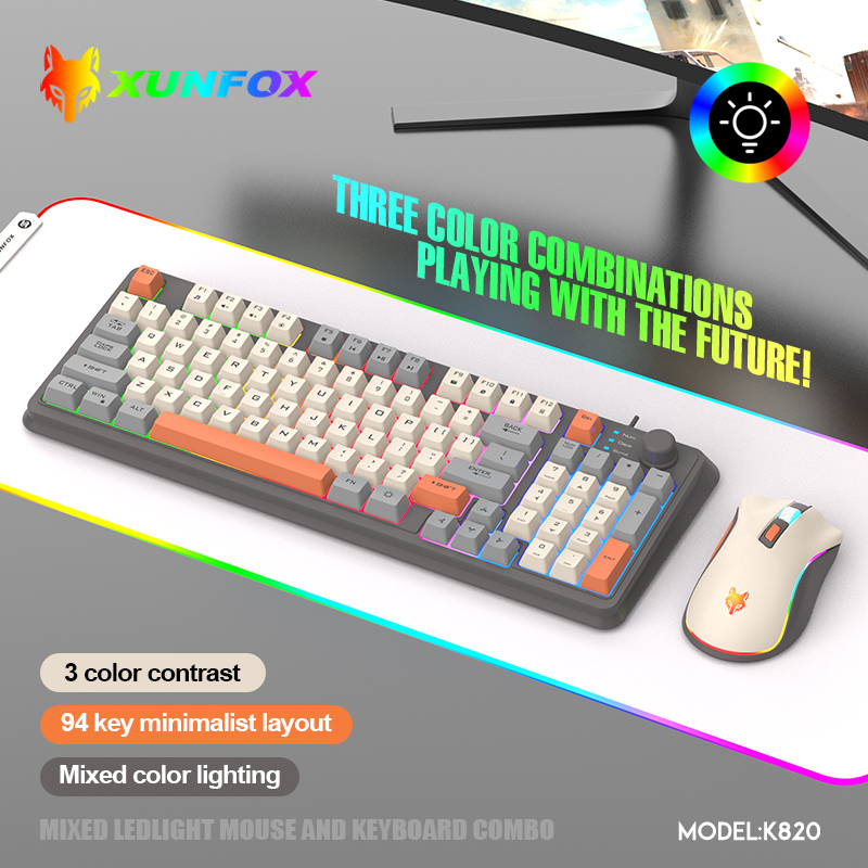 K820 USB السلكية لعبة لوحة الم - مراجعة Gaming Keyboard And Mouse Combo Wireless وسعره