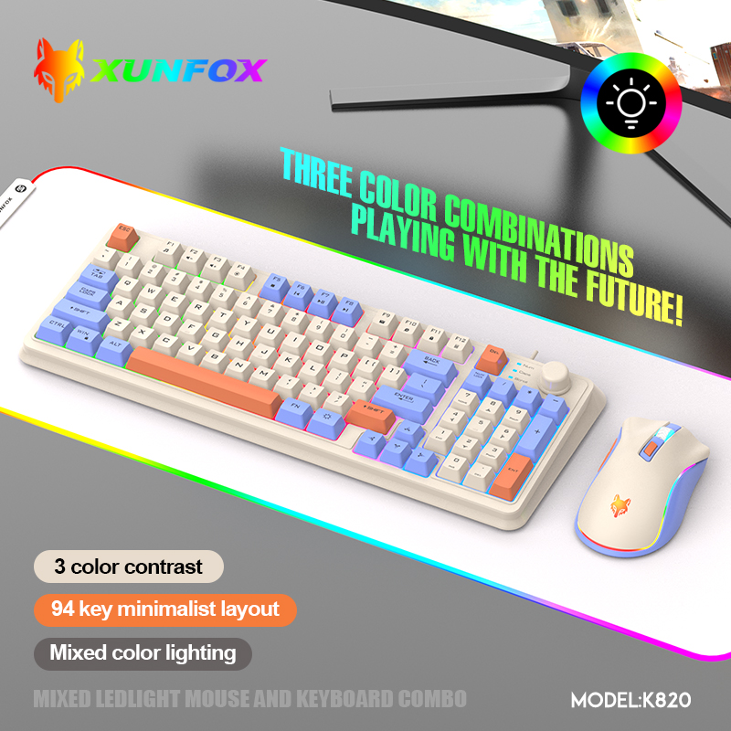 K820 USB السلكية لعبة لوحة الم - مراجعة Gaming Keyboard And Mouse Combo Wireless وسعره