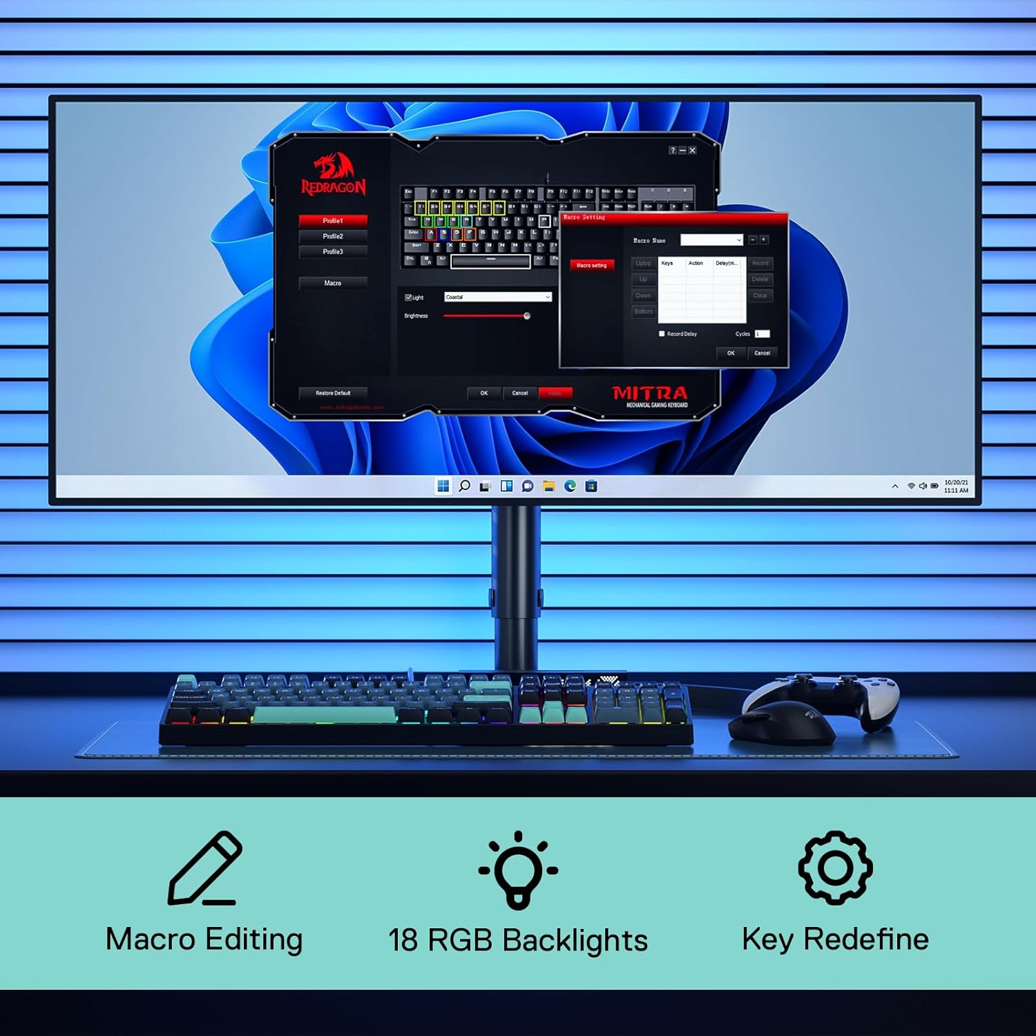 Redragon K582 SE سلكي RGB 104  - مراجعة Gaming Keyboard Hot Swappable وسعره